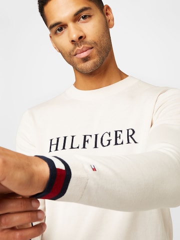 TOMMY HILFIGER Pullover in Beige