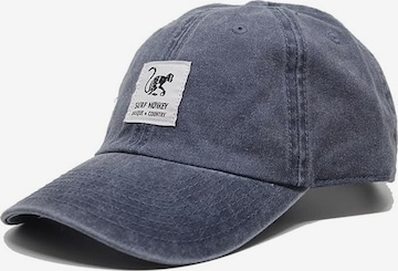Surf Monkey Athletic Cap in Blue: front