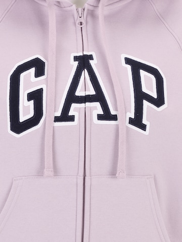 Gap Petite - Sudadera con cremallera 'HERITAGE' en lila