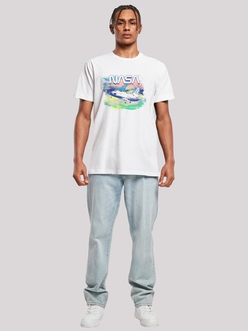 T-Shirt 'NASA Painted Take Off' F4NT4STIC en blanc