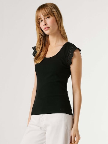 Pepe Jeans T-Shirt 'Mireya' in Schwarz