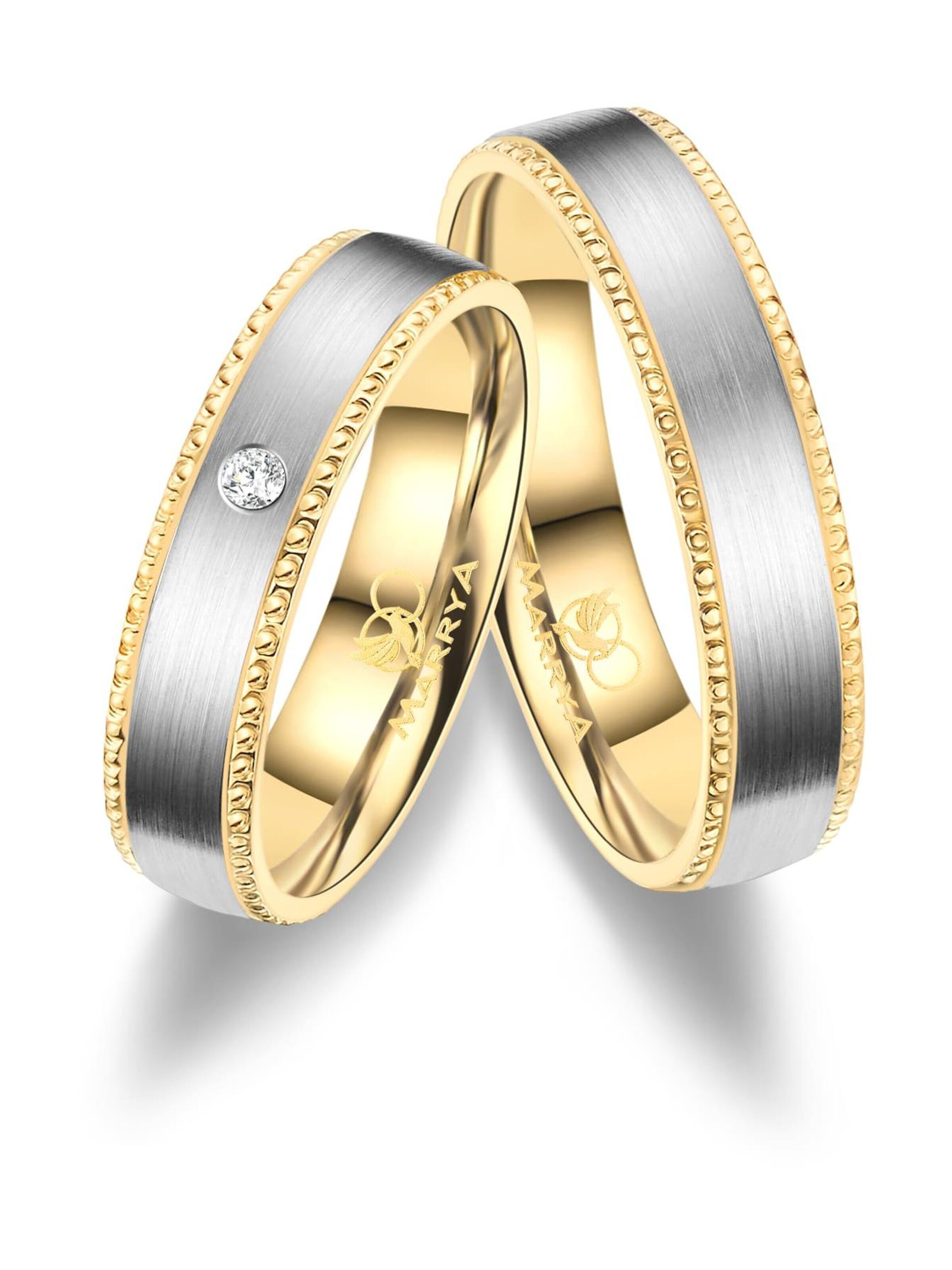 MARRYA Ring 'MARRYA TI-41 Ehering aus Titan' in Zilver: voorkant