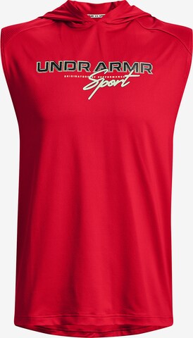UNDER ARMOUR Shirt ' Mesh Sport ' in Rot: predná strana