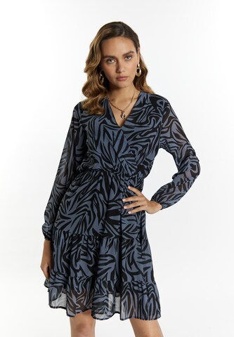 Robe faina en bleu : devant