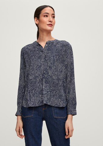 comma casual identity Blouse in Blauw: voorkant