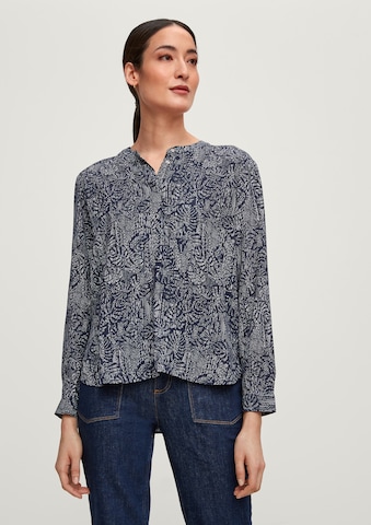 comma casual identity Blouse in Blauw: voorkant