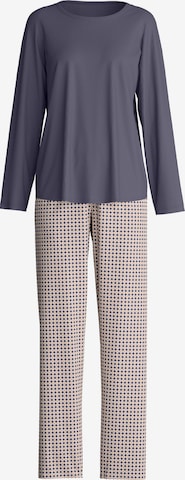 CALIDA Pyjama 'Cotton Special' in Grau: Vorderseite