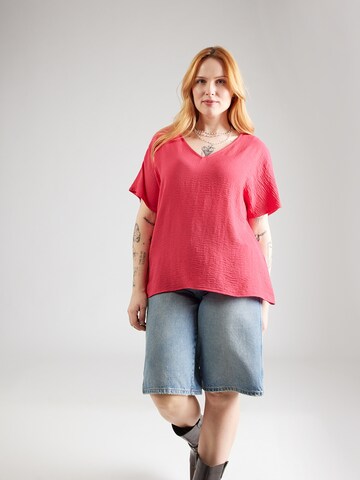 ONLY Carmakoma Bluse 'CARMetta' in Pink: Vorderseite