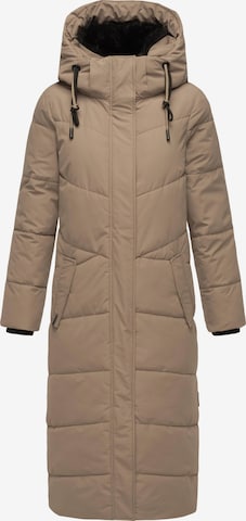 MARIKOO Mantel 'Hingucker XIV-1' in Beige: Vorderseite