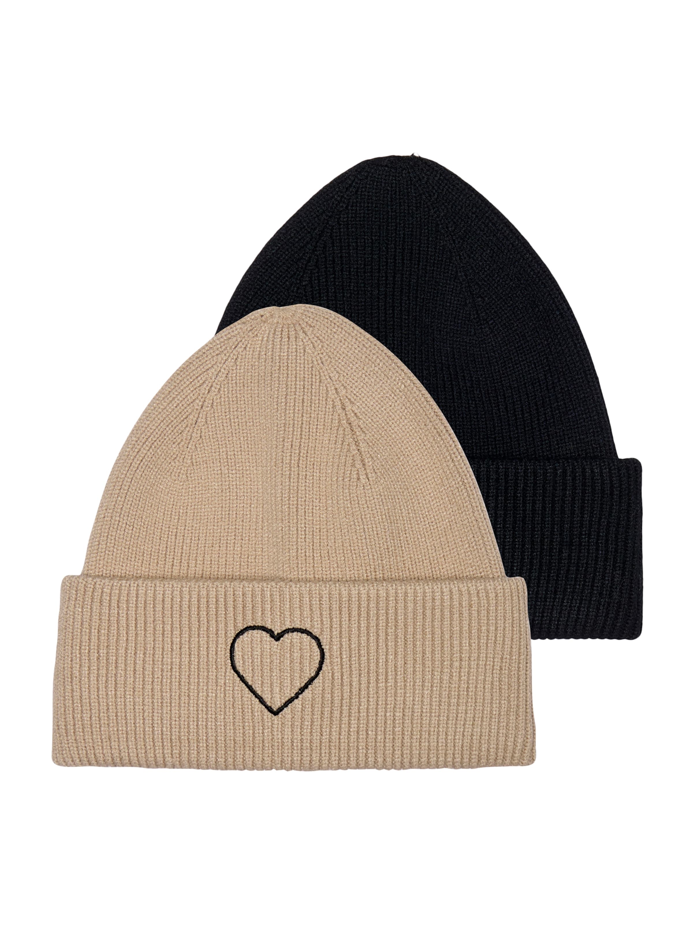 Bonnet 'ONLALPHA' ONLY en beige : devant