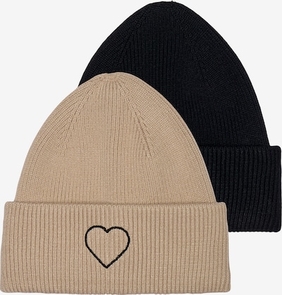 Megzta kepurė 'ONLALPHA' iš ONLY, spalva – kupranugario / juoda, Prekių apžvalga