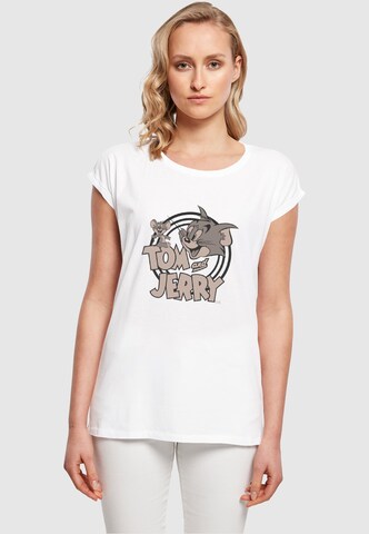 T-shirt 'Tom And Jerry' ABSOLUTE CULT en blanc : devant