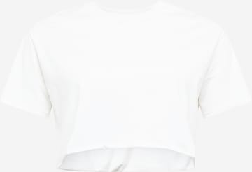 NU-IN Plus Shirts 'Raw Hem' i hvid: forside