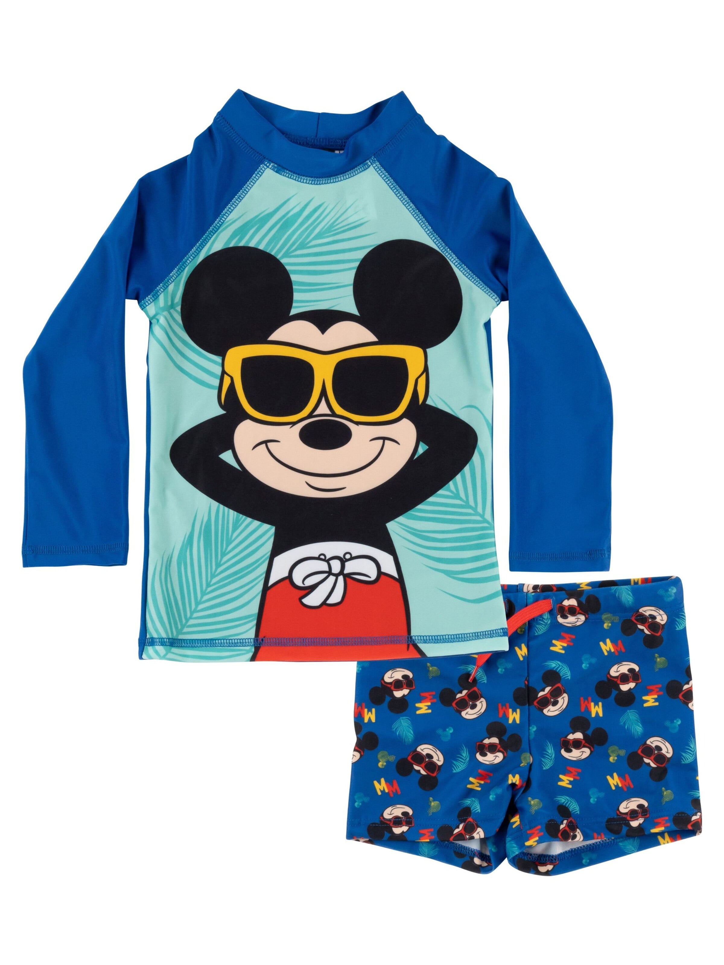 MICKEY MOUSE Athletic Swimwear 'Disney UV-Schutz 50' in Blue: front