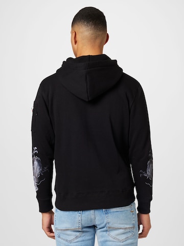 ALPHA INDUSTRIES Sweatshirt 'Dragon' in Schwarz