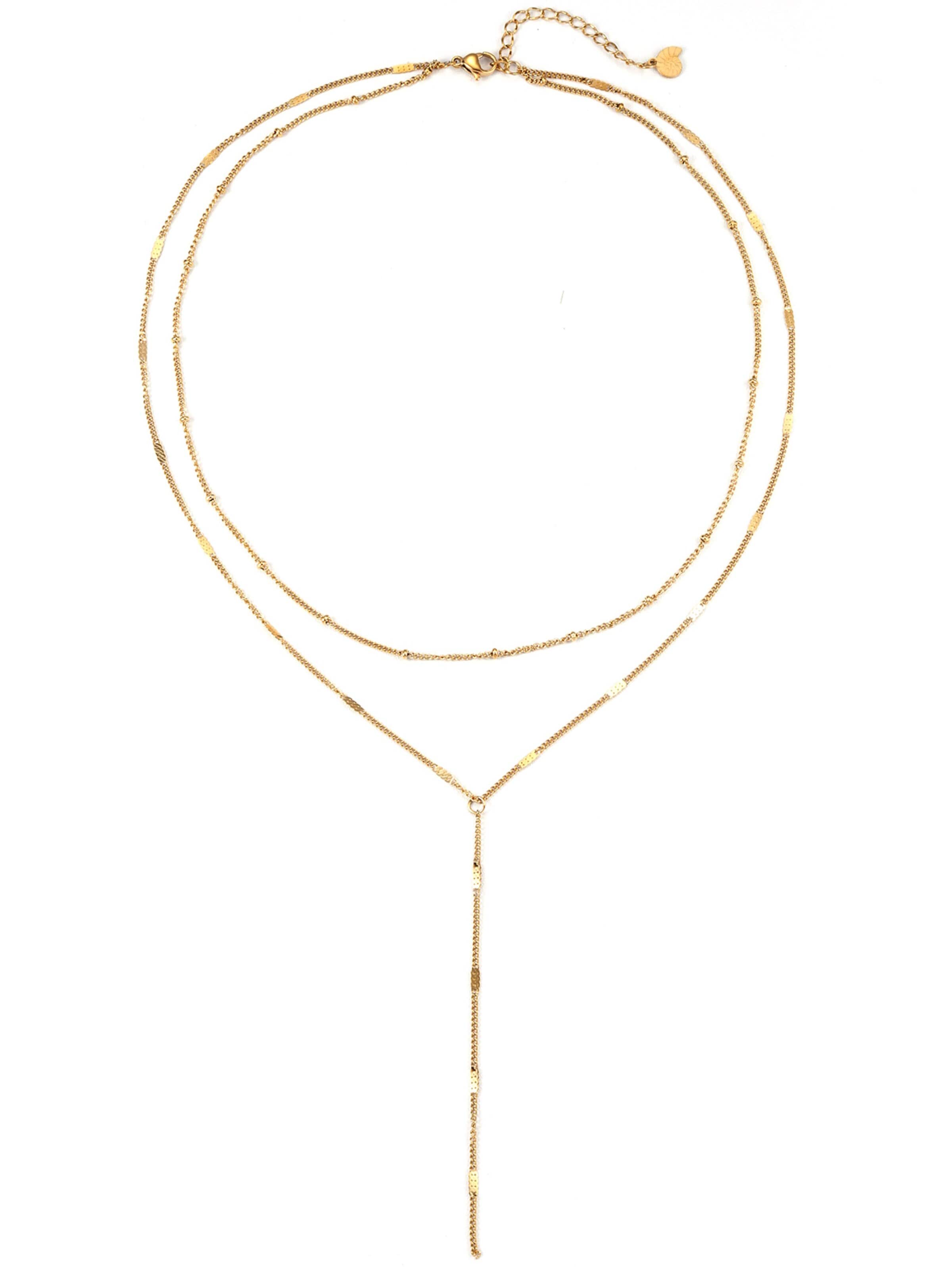 Hey Happiness Necklace 'Lariat' in Gold