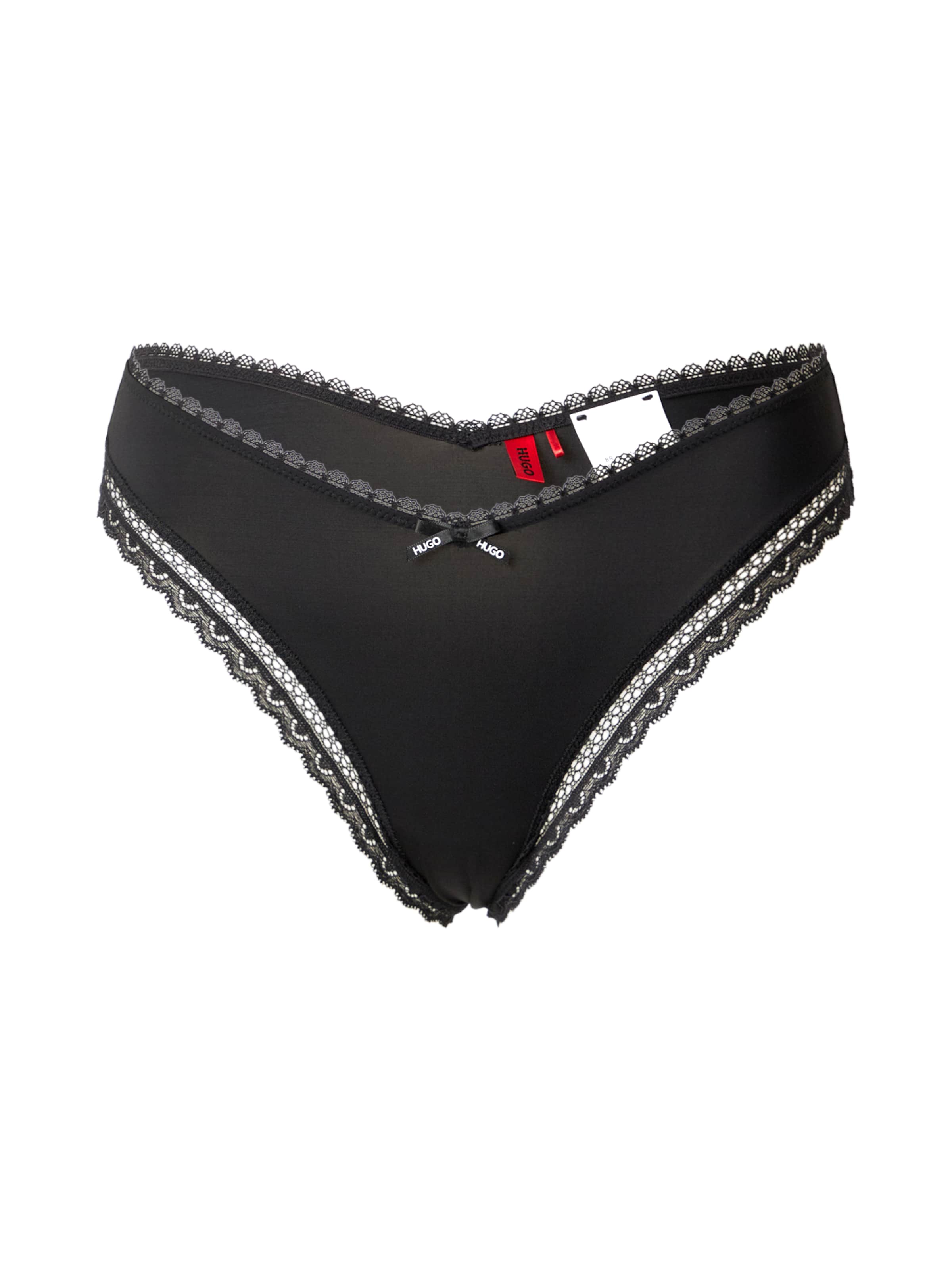 HUGO Tanga – černá: přední strana