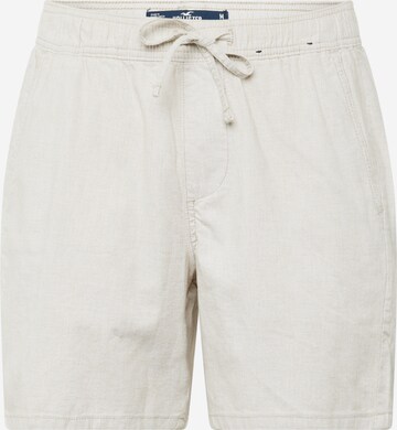 HOLLISTER Loose fit Pants in White: front