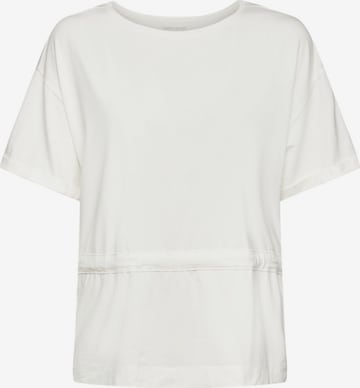 ESPRIT Functioneel shirt in Wit: voorkant