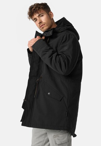 INDICODE JEANS Between-seasons parka ' Benicio ' in Black
