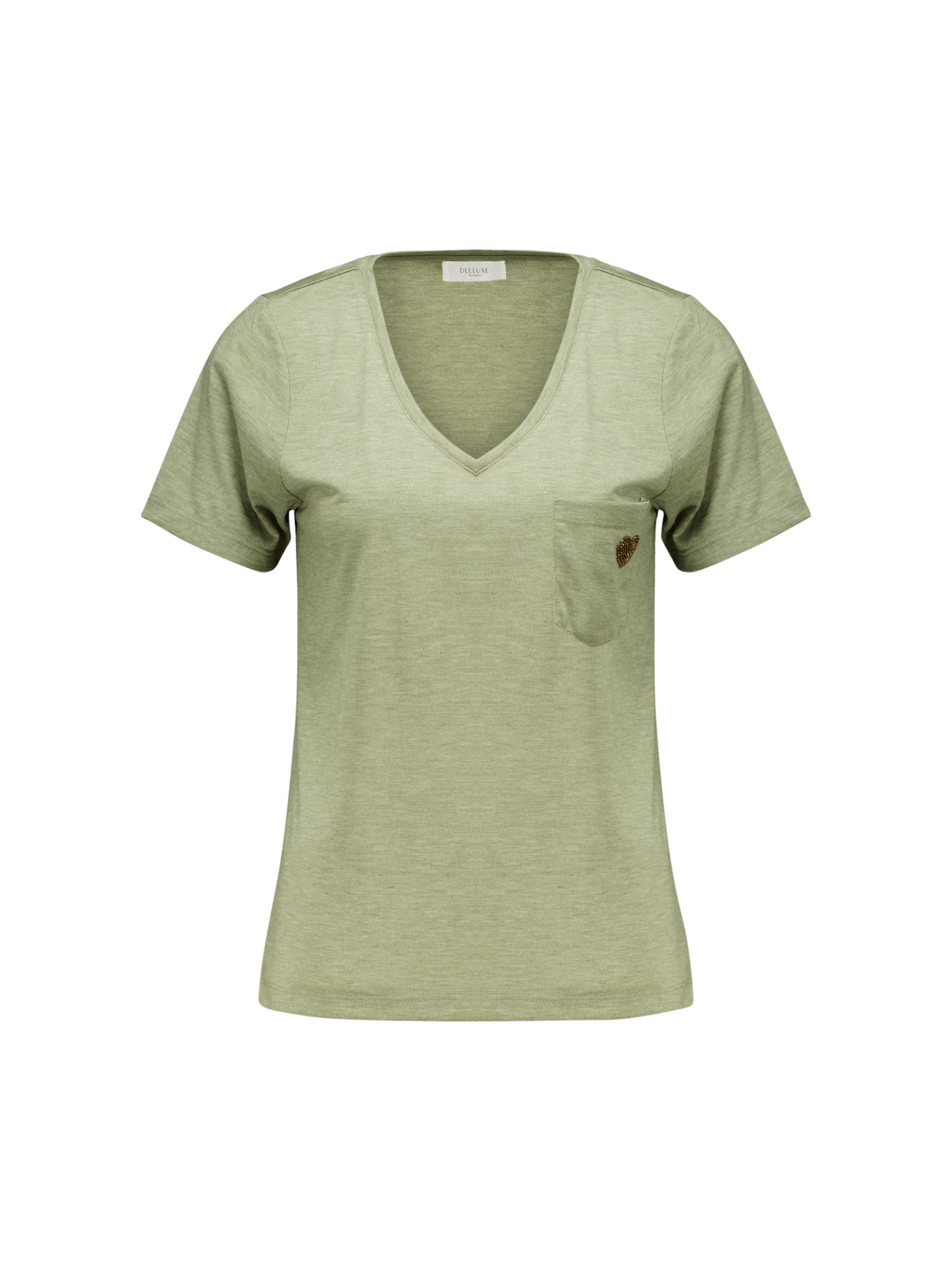 Deeluxe T-shirt 'Kellie' en S en vert pastel, Vue avec produit