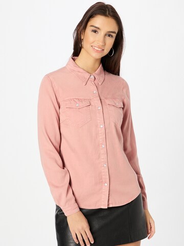 Camicia da donna 'Vibista' di VILA in rosa: frontale