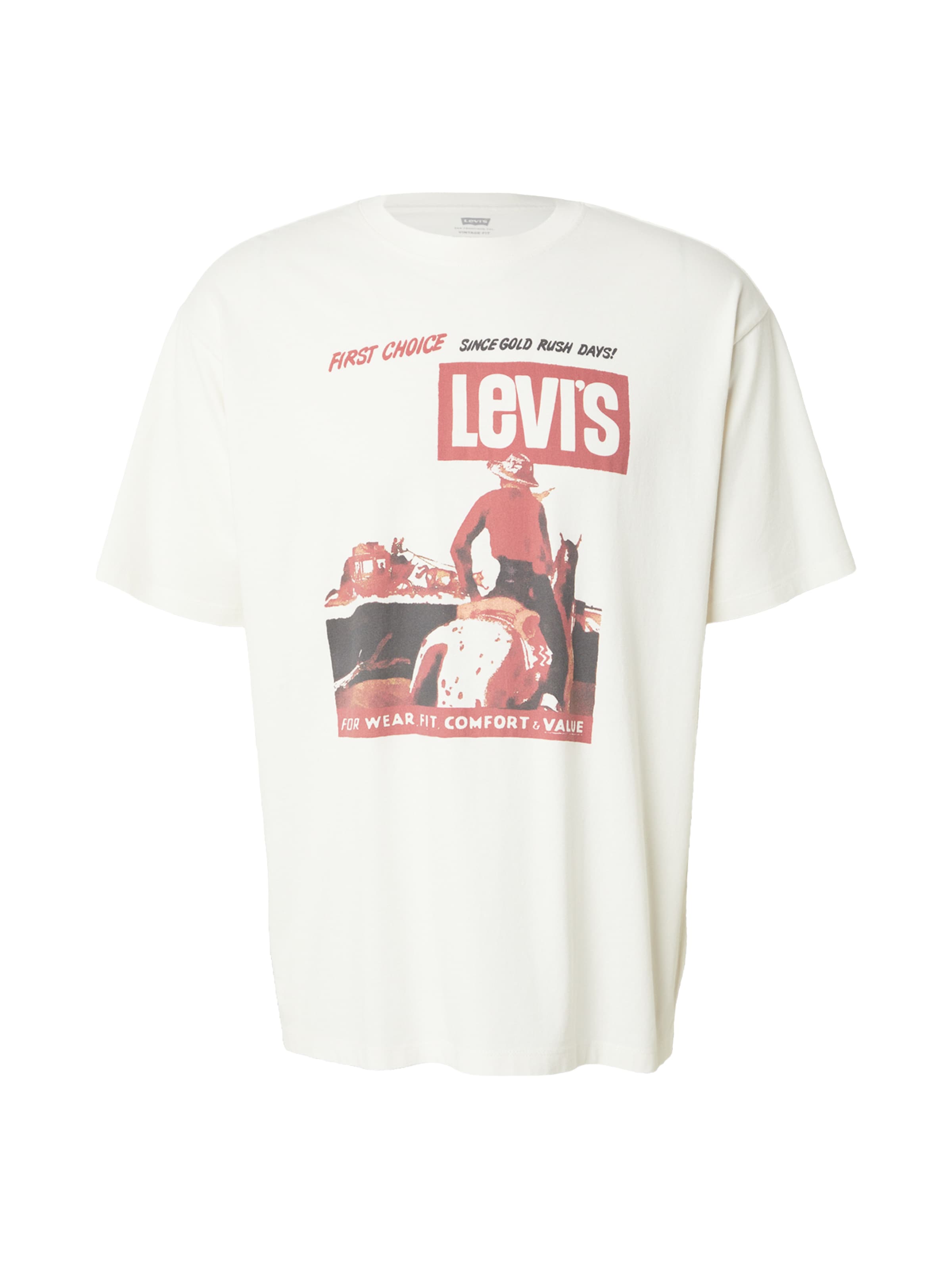 LEVI'S ® Shirt in S in Mocha / Fire red / Black / White, Item view