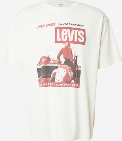 LEVI'S ® Majica veličine S u moka smeđa / vatreno crvena / crna / bijela, Pregled proizvoda