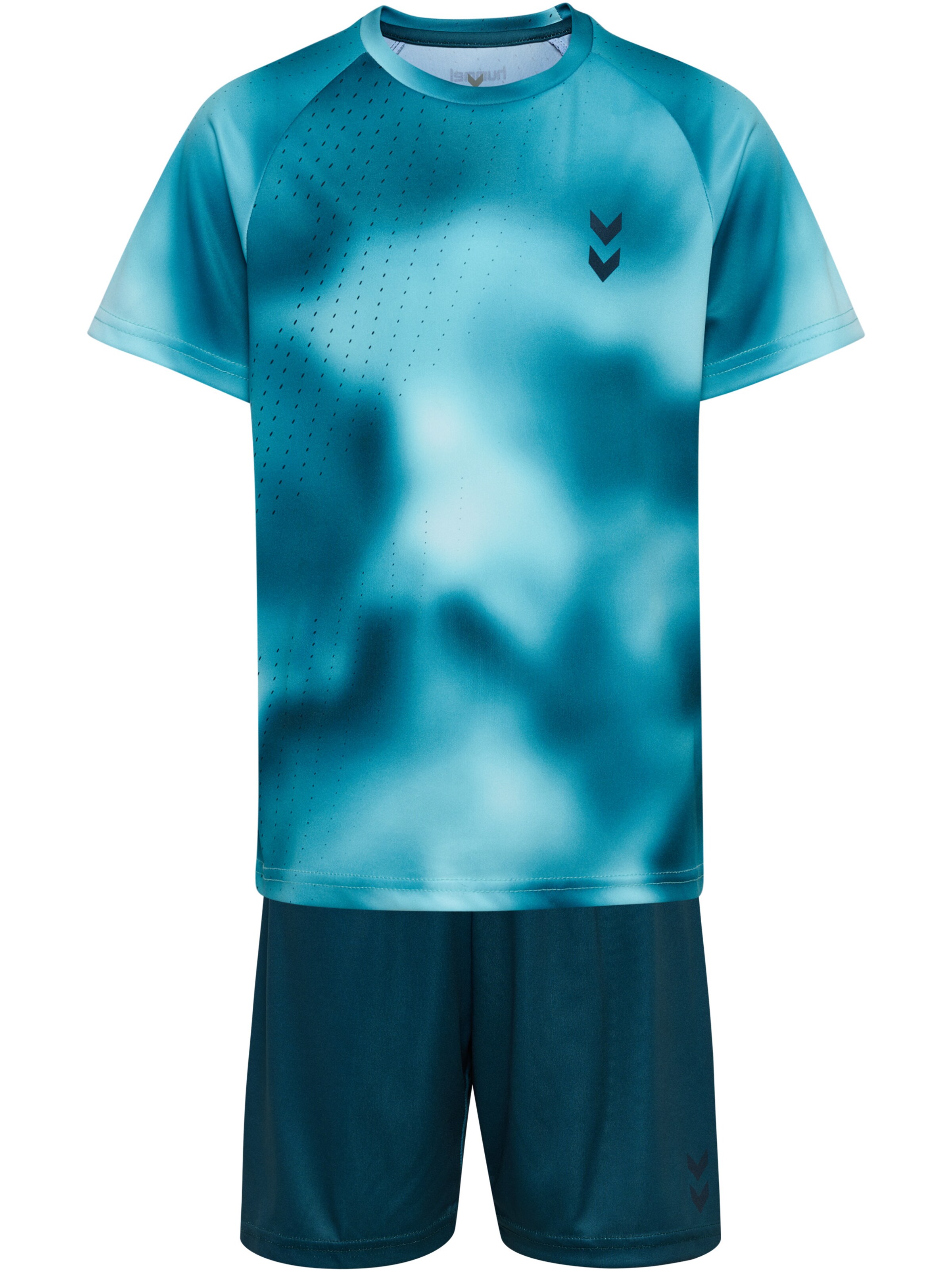 Hummel Trainingspak in Blauw: voorkant