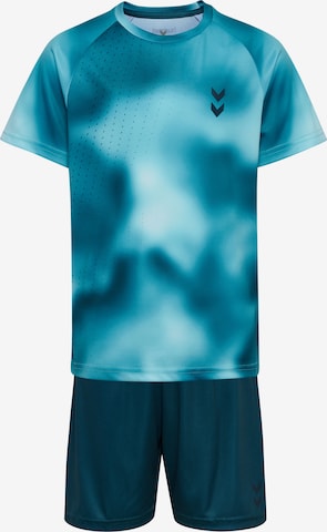 Hummel Trainingspak in Blauw: voorkant