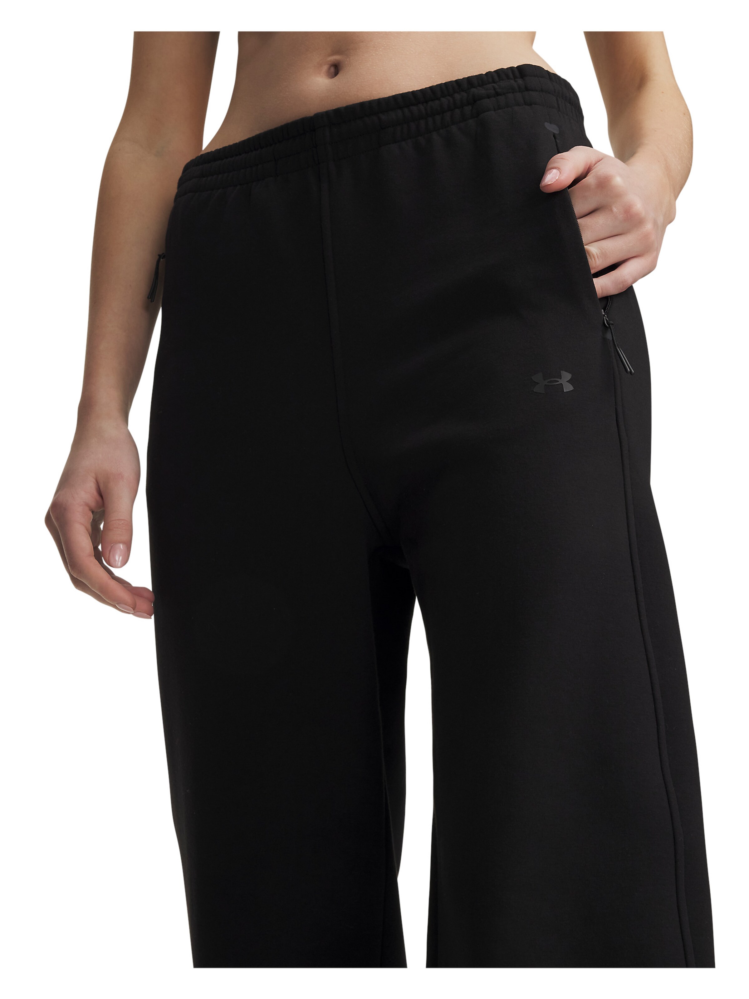UNDER ARMOUR Loosefit Sportbroek 'Unstoppable' in Zwart