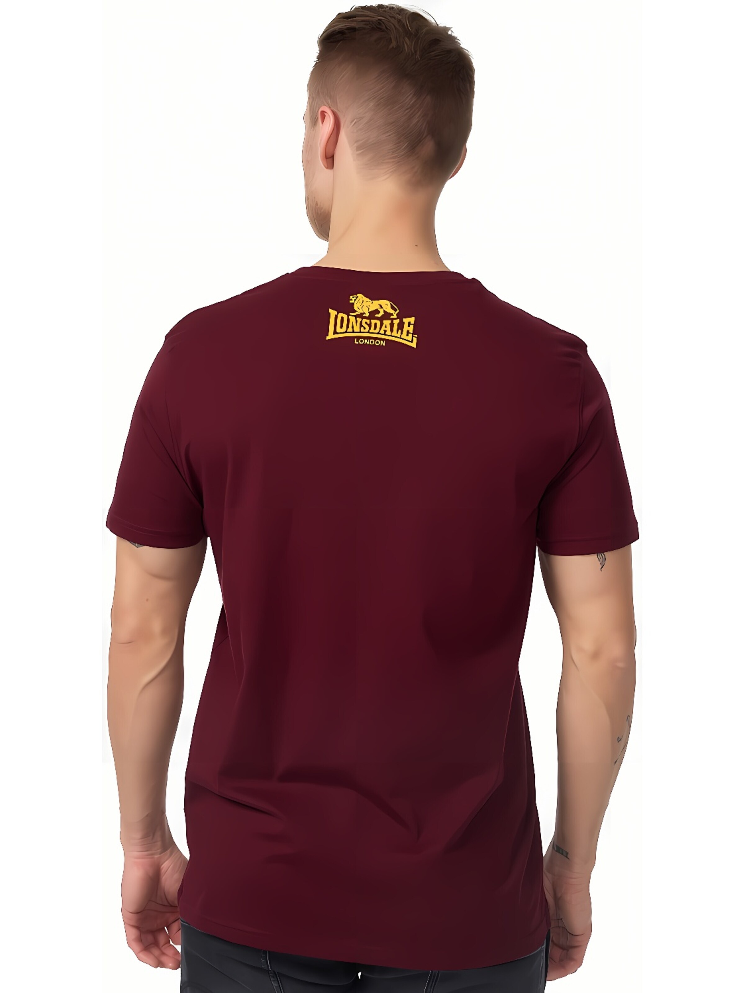 LONSDALE Shirt 'Logo' in Red