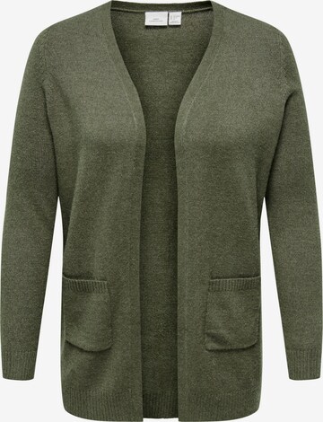 ONLY Carmakoma Knit Cardigan 'Esly' in Green: front