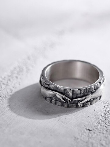 REYTEL Ring 'THE CREATION OF ADAM' in Silber: Vorderseite