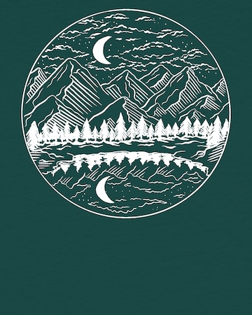 watabout.kids Shirt 'Mountains By Night' in Green