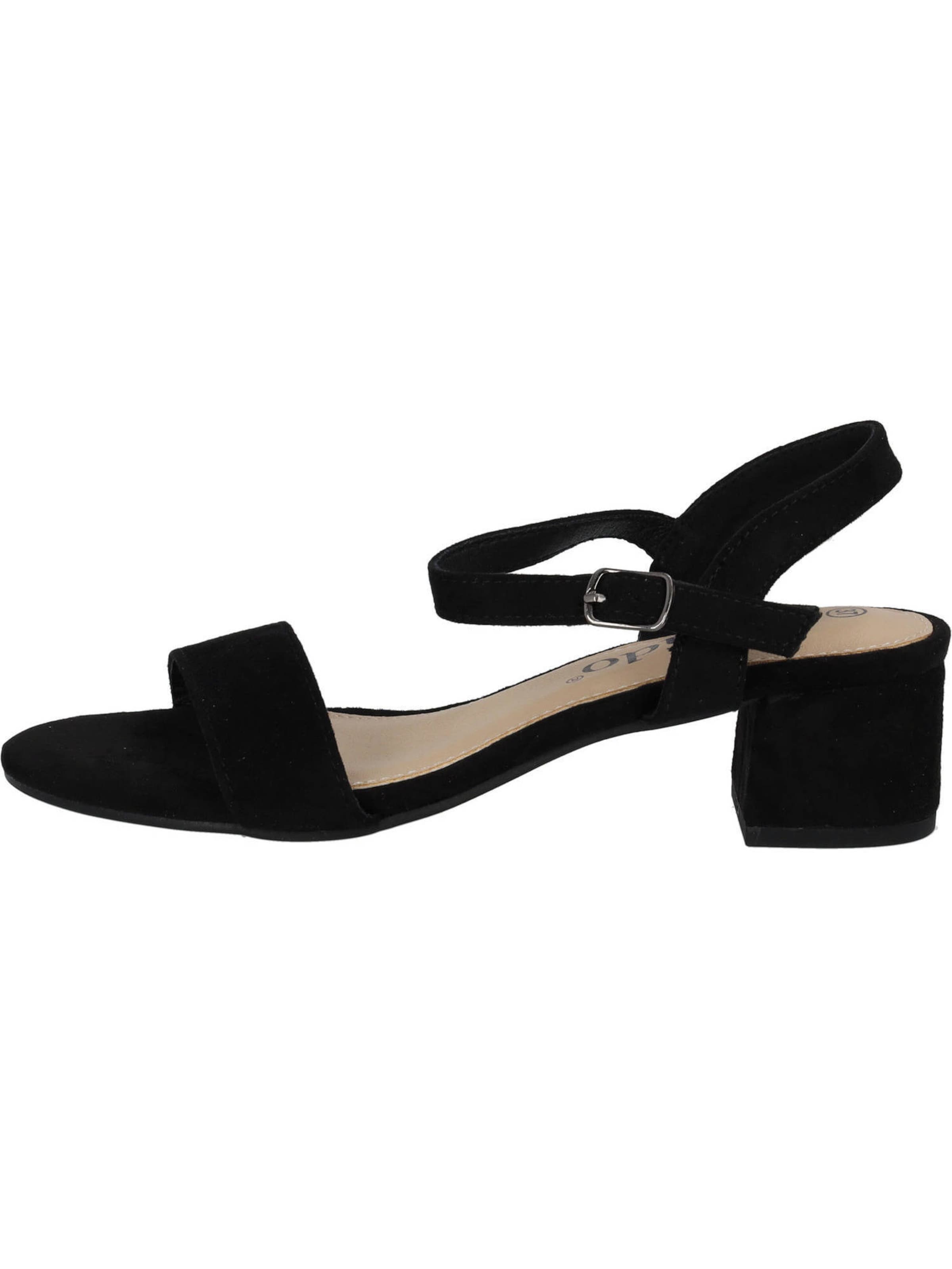 Palado Sandale 'Cinv' in Schwarz: Vorderseite