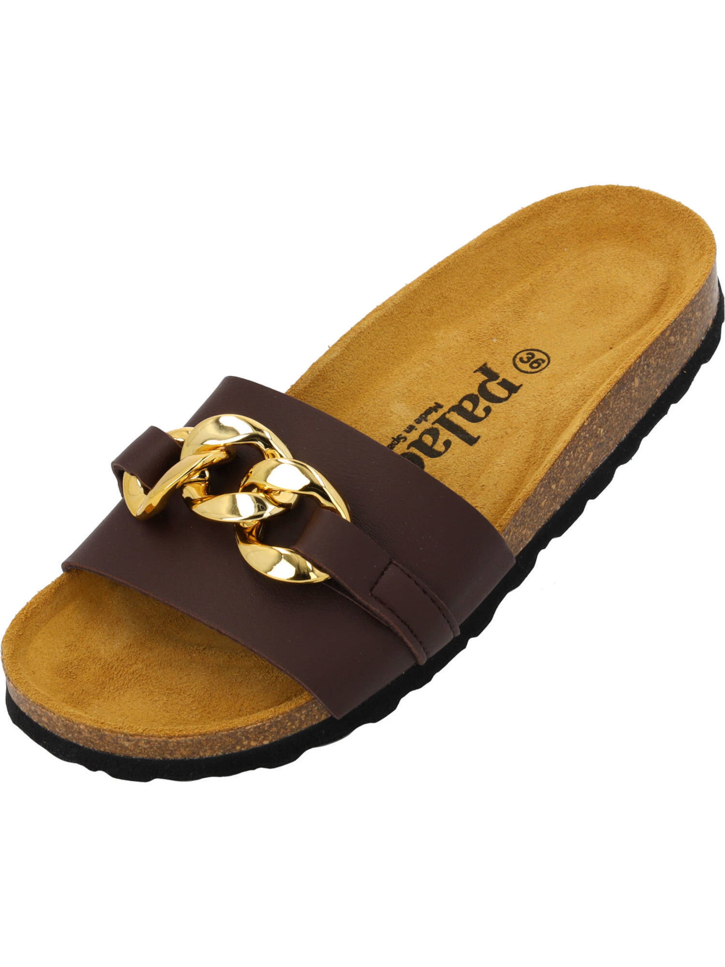 Zoccoletto &#x27;Gozo&#x27; di Palado in marrone: frontale