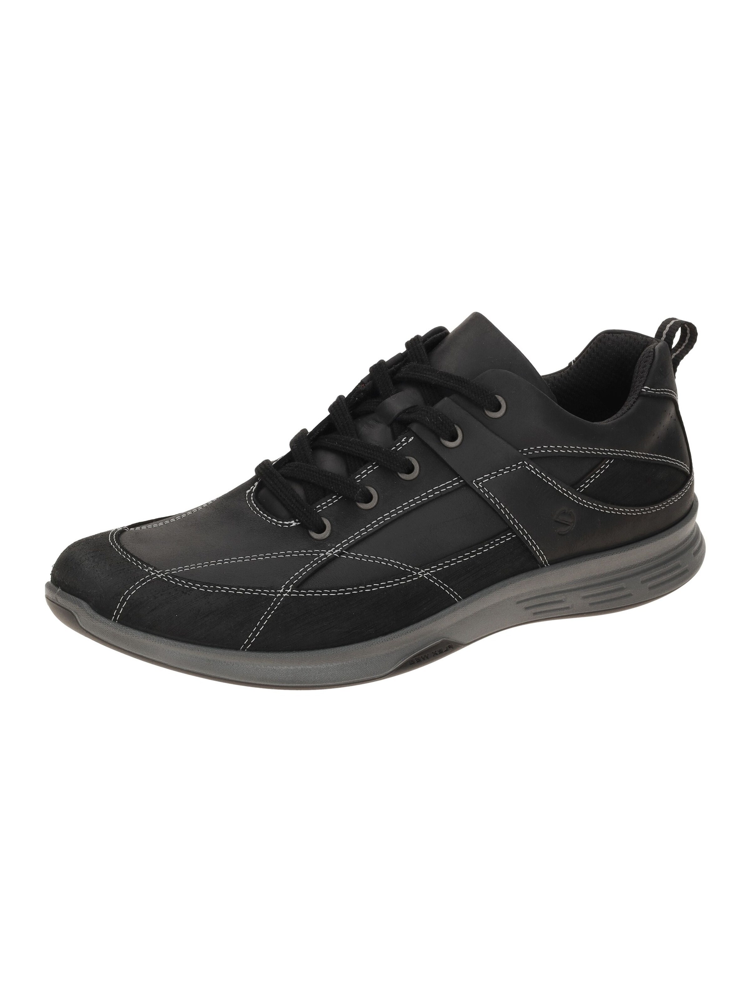 ECCO Schnürschuh 'Ecco Exceed Schuhe Sneaker schwarz Nubuck 870114'‌ in Schwarz: Vorderseite