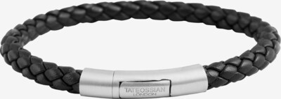 Tateossian London Armband 'Charles' in schwarz / silber, Produktansicht