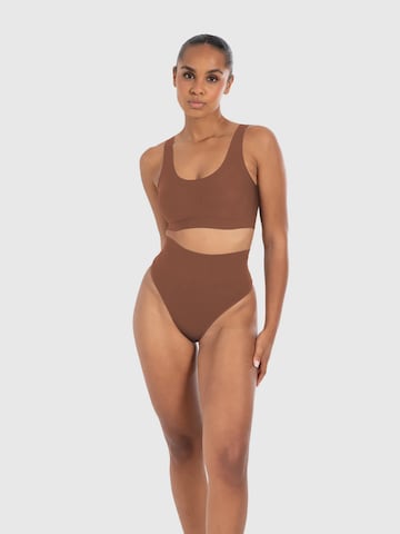 Smilodox Bralette Bra ' Nysa ' in Brown