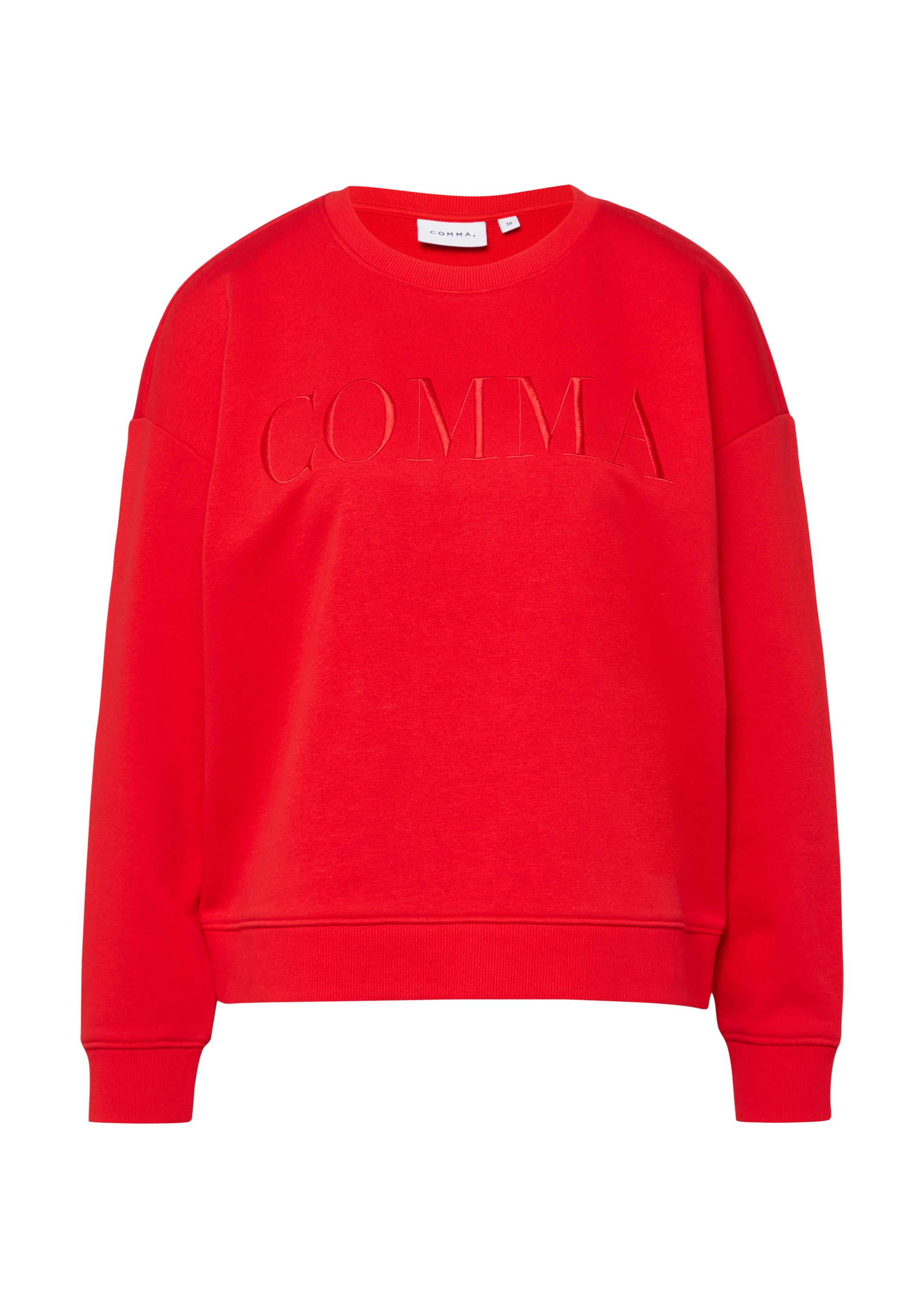 COMMA Sweatshirt in Red: front