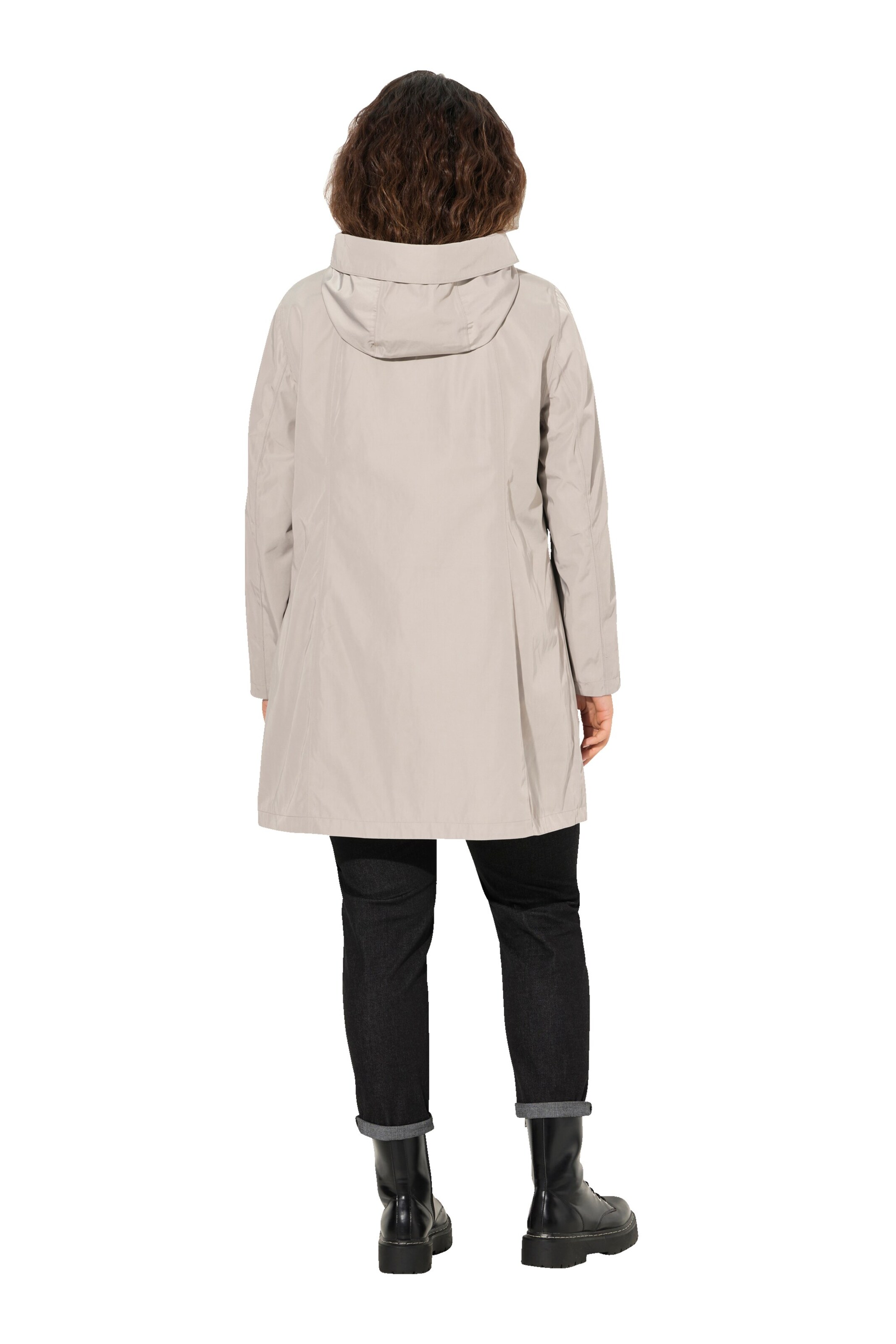 Ulla Popken Weatherproof jacket in Grey