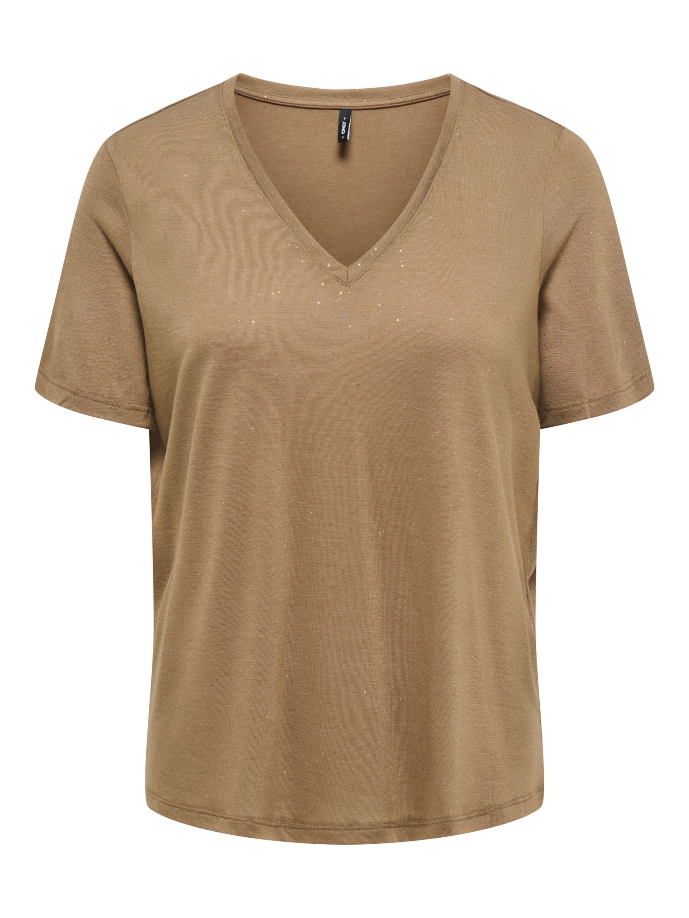 ONLY T-shirt 'ONLKia' en XS en marron, Vue avec produit