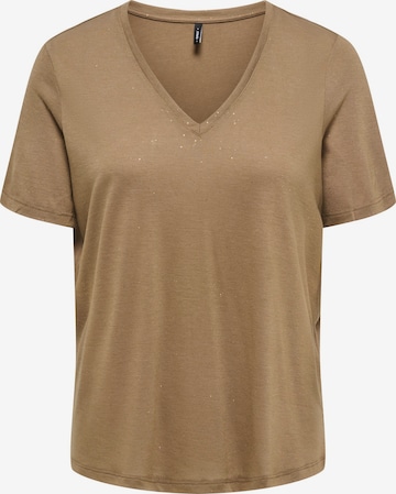 T-shirt 'ONLKia' ONLY en marron : devant