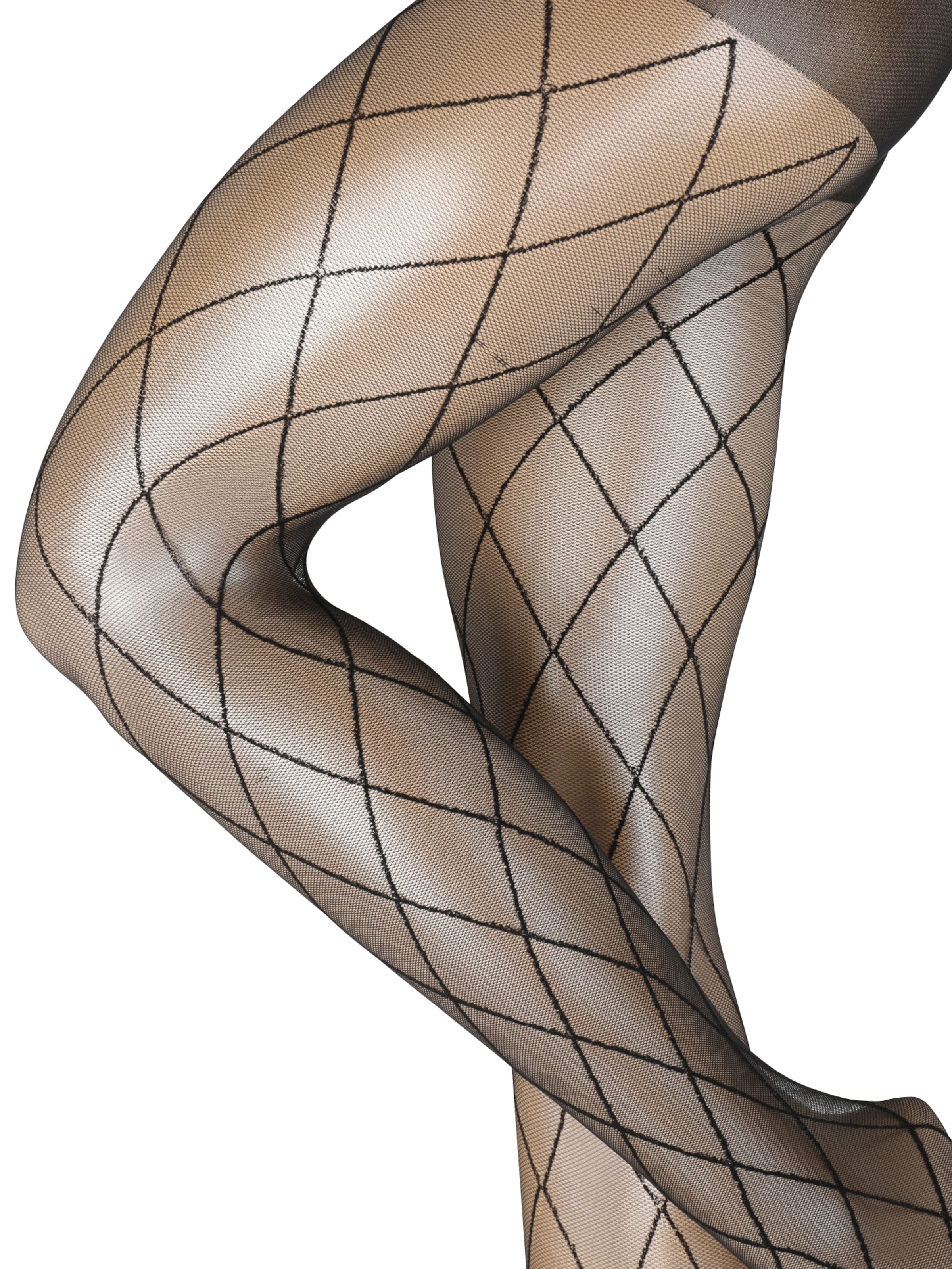 PIECES Фини чорапогащи 'PCRABINE' в черно