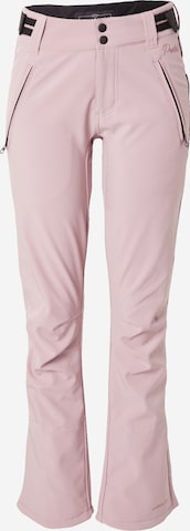 PROTEST Regular Outdoor Pants 'LOLE' in Pink: front