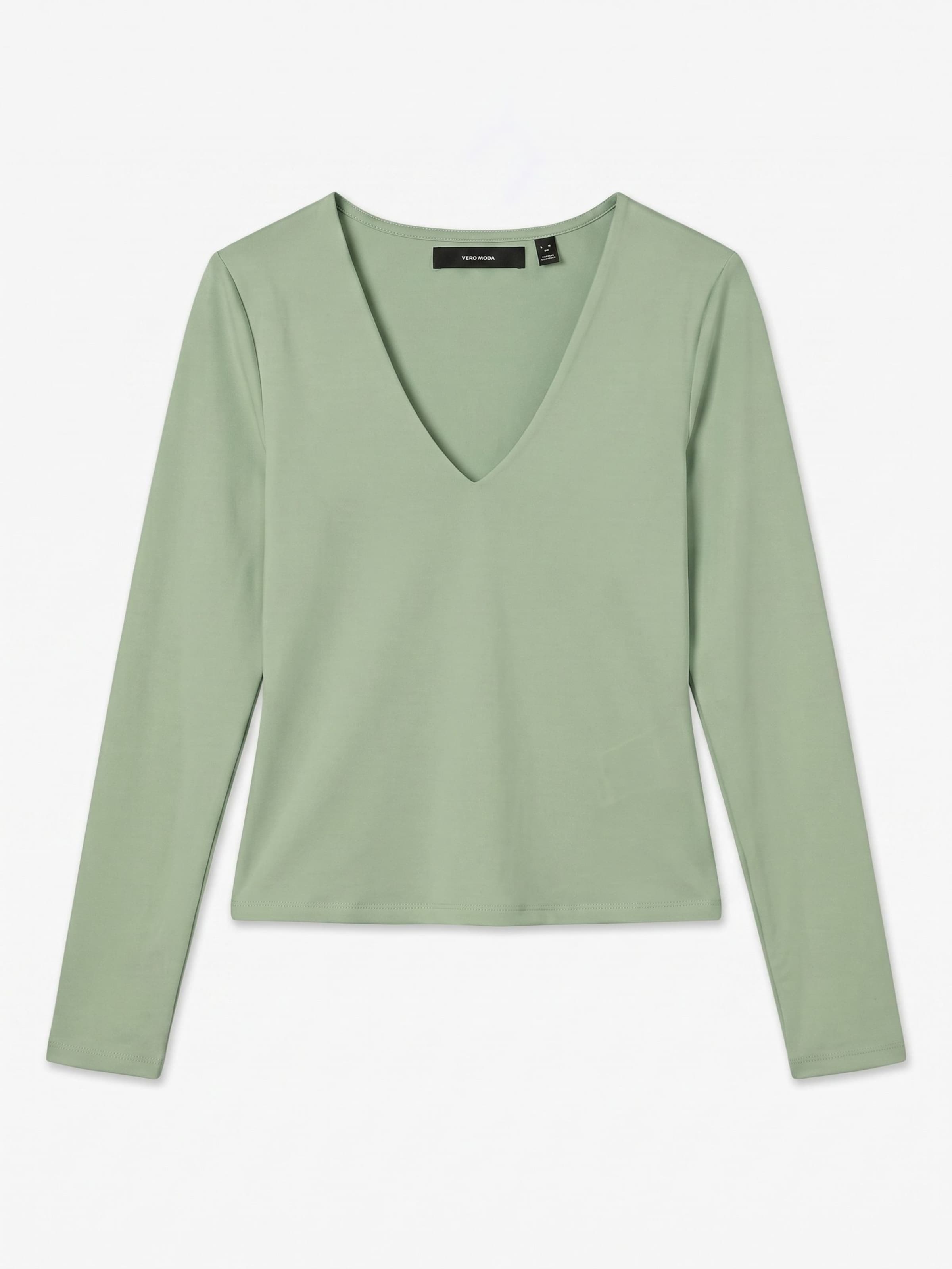 VERO MODA Shirt in Groen: voorkant