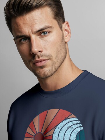 Neverless Sweatshirt 'Vintage Sunrise' in Blue