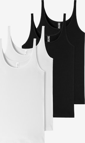 Haut ' 95/5 Organic Cotton ' SCHIESSER en noir : devant