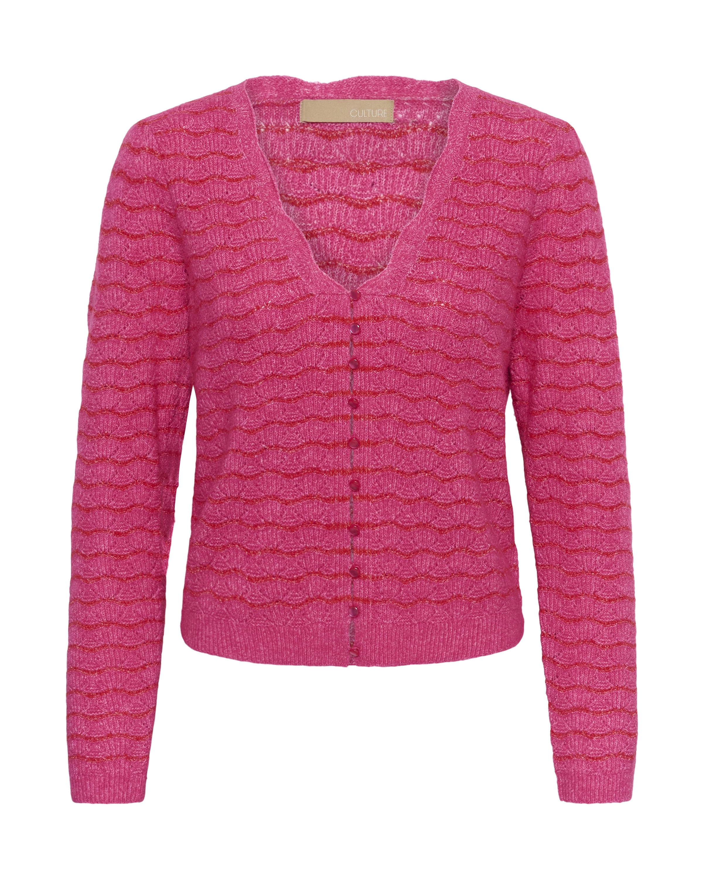 Cardigan 'CUamera Julietta' CULTURE en rose : devant